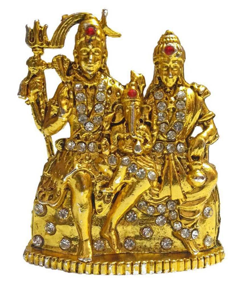    			JSK COLLECTION  Shiv Family Brass Idol