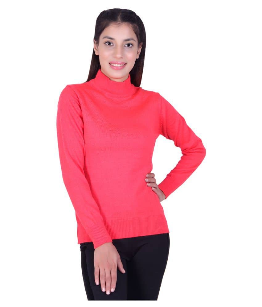 Ogarti Pink High Neck Sweater Single