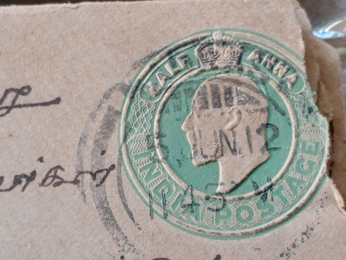     			10 POSTAL HISTORY / COVERS LOT - KING EDWARD ( KE VII ) BRITISH INDIA * SMALL SIZE * ( 1902 - 1915 ) - RANDOMLY SELECTED