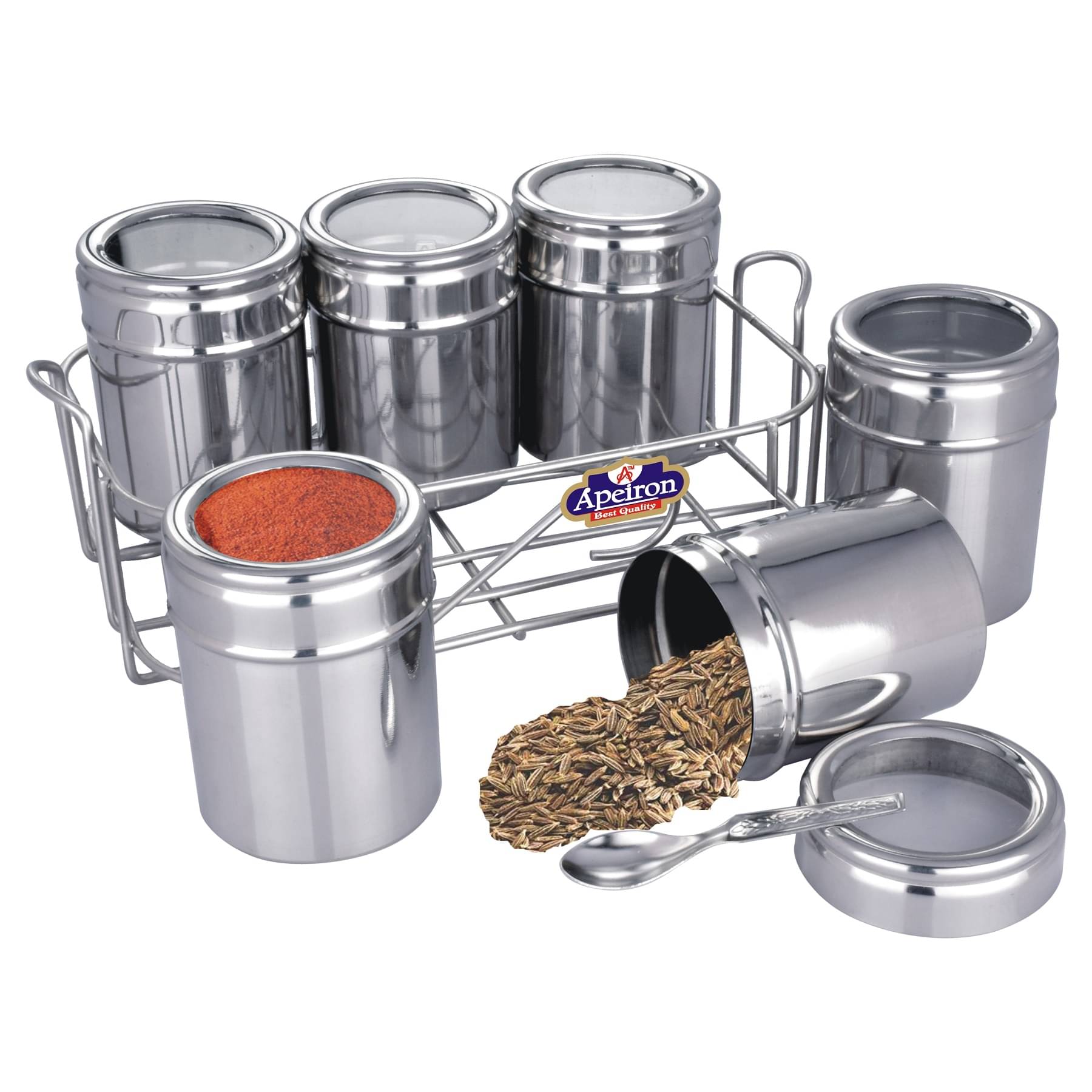     			APEIRON - Steel Silver Utility Container ( Set of 1 - 175 )