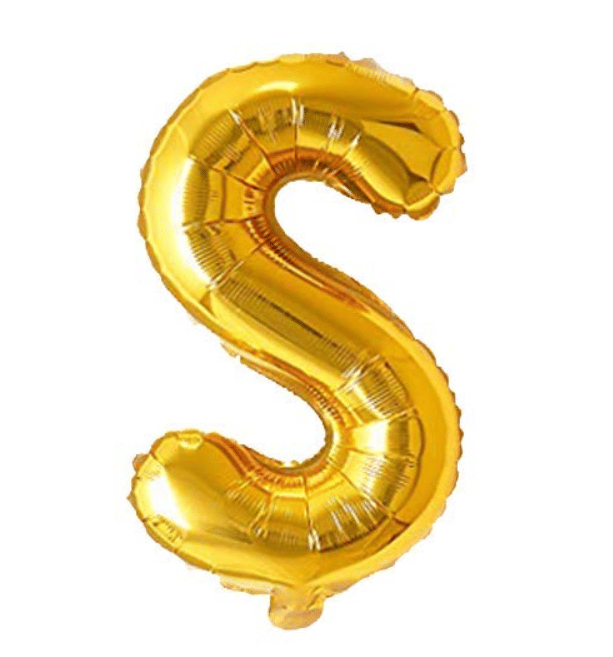     			Blooms Unique Alphabet Foil Balloon -S (Golden)