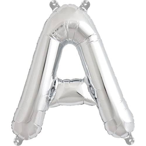     			Blooms Unique Alphabet Foil Balloon -A (Silver)