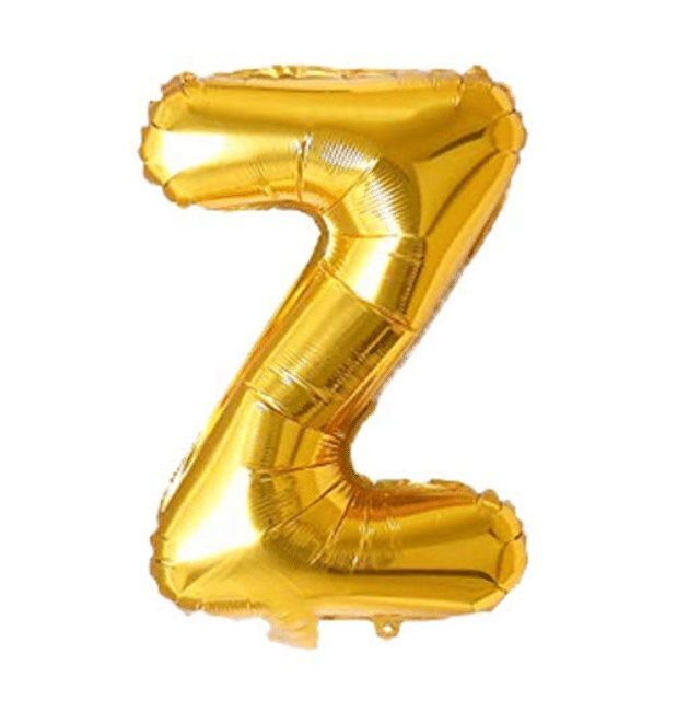     			Blooms Unique Alphabet Foil Balloon -Z (Golden)