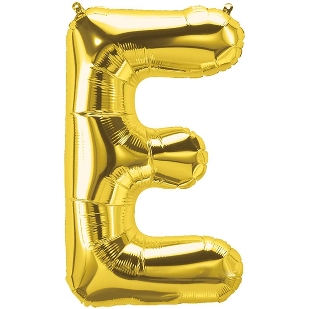     			Blooms Unique Alphabet Foil Balloon -E (Golden)