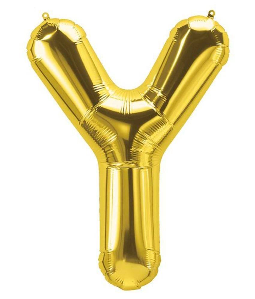     			Blooms Unique Alphabet Foil Balloon -Y (Golden)