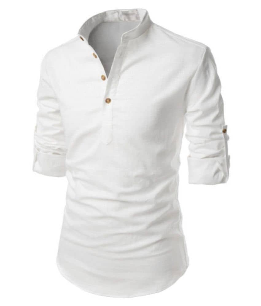 Gupta Sons White Cotton Kurta - Kurtas & Kurta Sets | Buy online on ZillyBuy