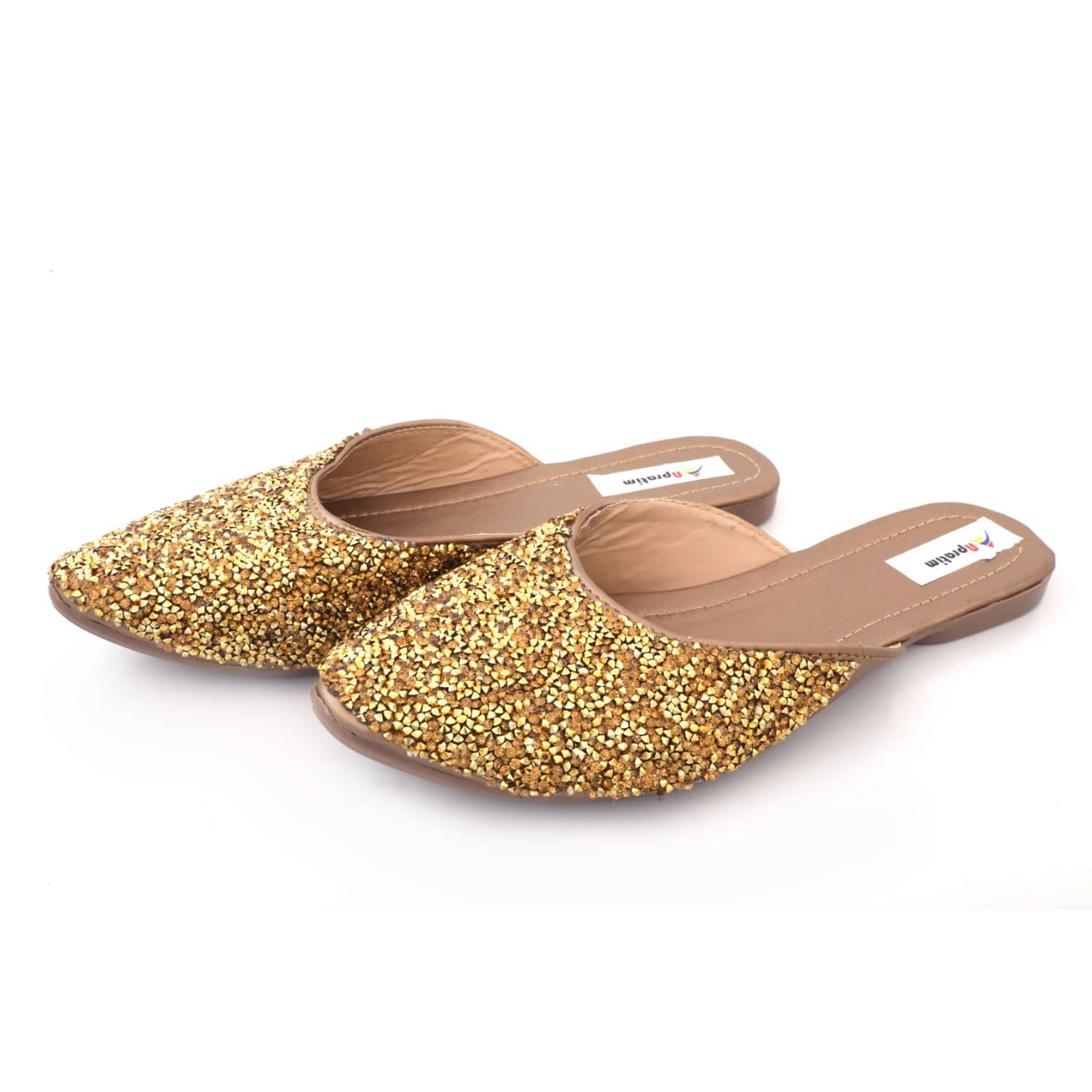 Raj - Gold Women's Mules - Ethnic Shoes | Buy online on ZillyBuy