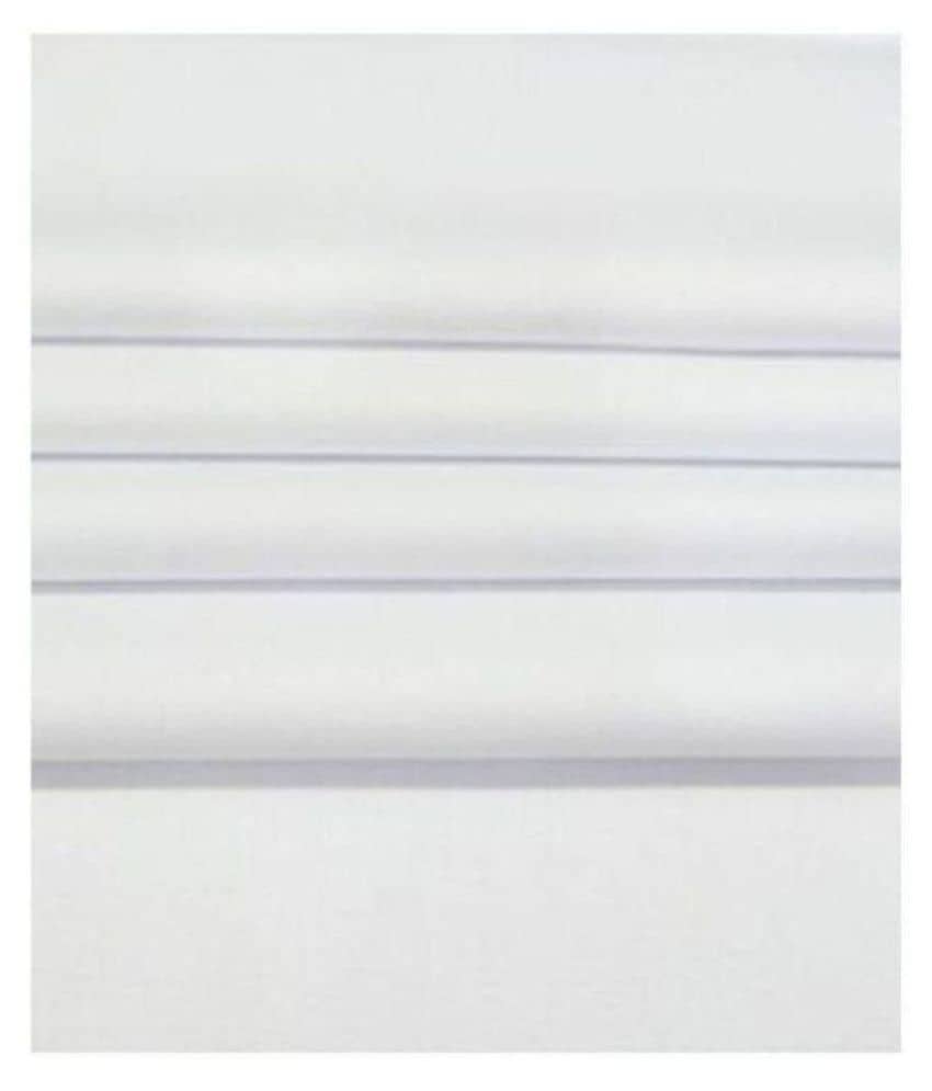Makhanchor White Linen Unstitched Shirt pc Single - Unstitched Fabrics | Buy online on ZillyBuy