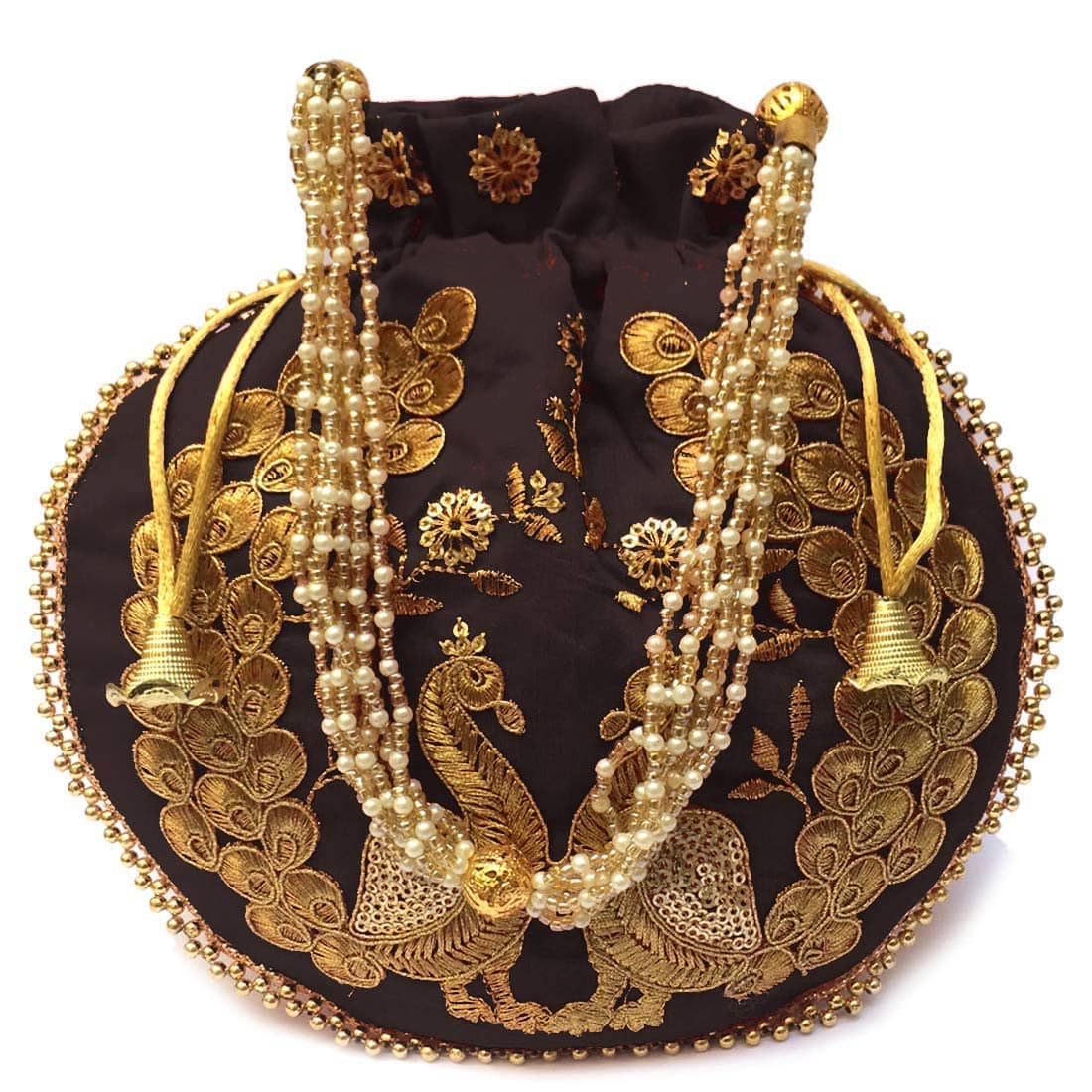 Apratim Black Silk Handbags Accessories - Handbags | Buy online on ZillyBuy