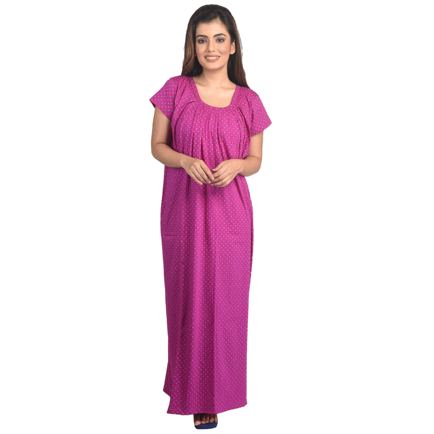     			PIYALI'S CREATION WOMEN'S Cotton Nighty & Night Gowns - Multi Color