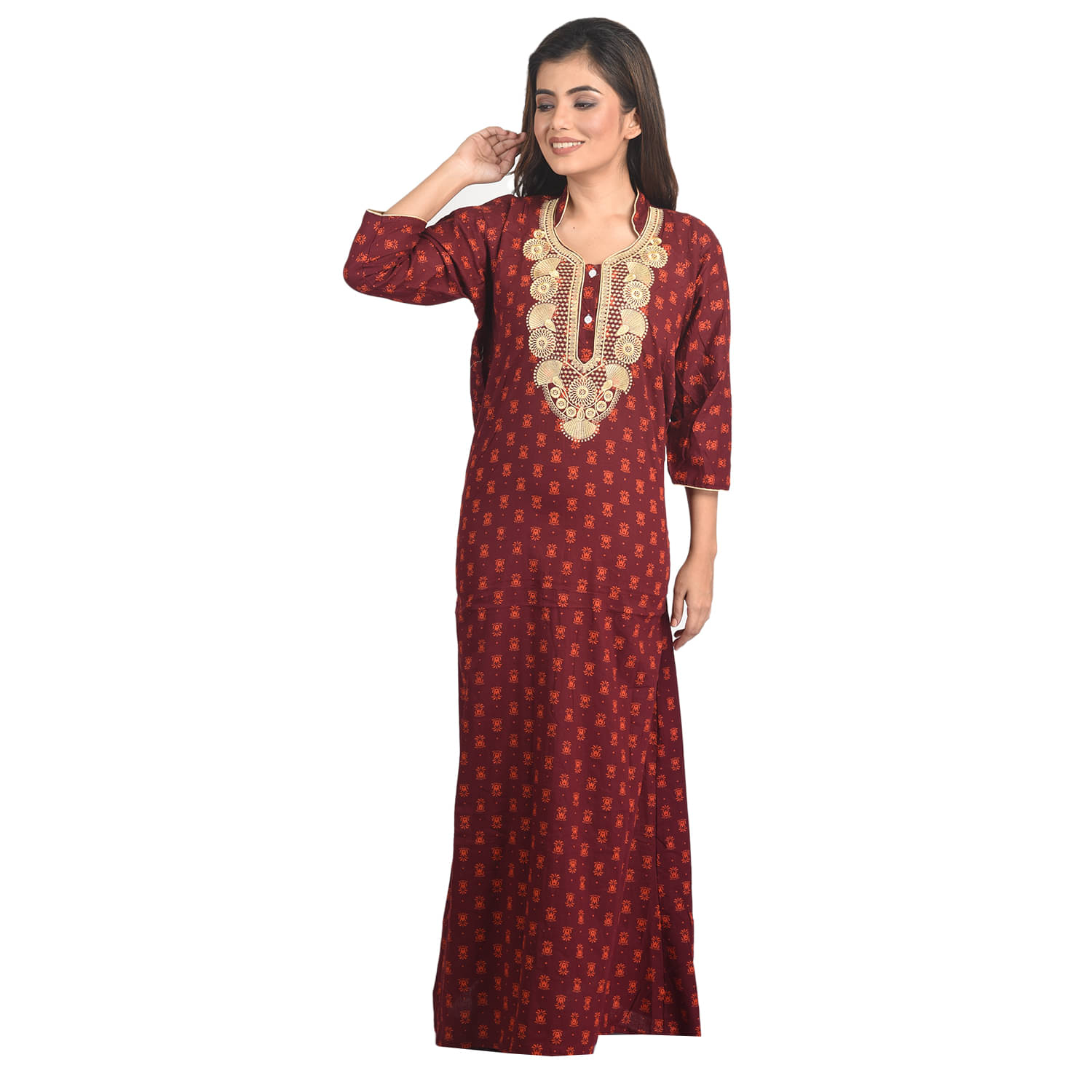     			PIYALI'S CREATION WOMEN'S Cotton Nighty & Night Gowns - Multi Color