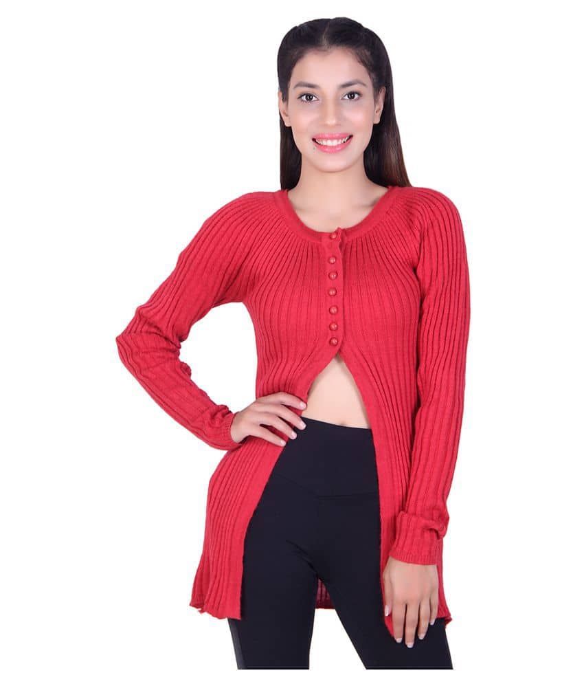 Ogarti Woollen Shrugs - Red
