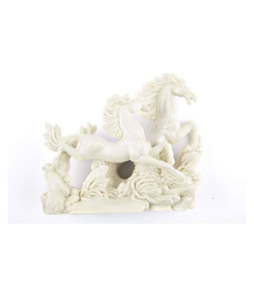 Vastu/Feng Shui 2 / Two Running Horses Statues Victory Success Strength Confidence Good Luck Fame Reputation Showpiece Gifting Diwali Anniversary Birthday Home/Office Decoration (White) Vastu/Feng Shui 2 / Two Running Horses Statues Victory Success Strength Confidence Good Luck Fame Reputation Showpiece Gifting Diwali Anniversary Birthday Home/Office Decoration (White)