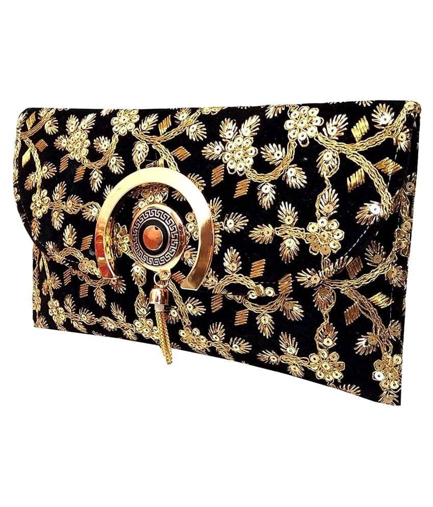     			Apratim Maroon Velvet Box Clutch