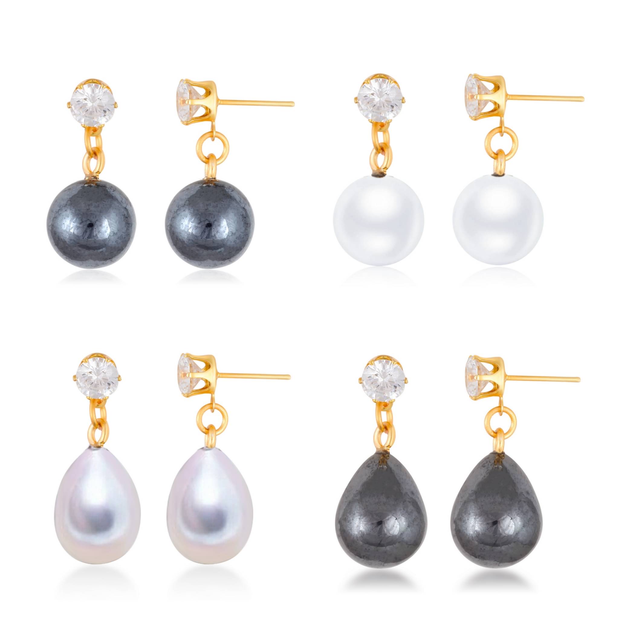 Stylish Fancy and festive wear Alloy Gold Plated Drop Earring Combo set for Women and Girls ( Pack of- 4 Pair Earrings) Stylish Fancy and festive wear Alloy Gold Plated Drop Earring Combo set for Women and Girls ( Pack of- 4 Pair Earrings)