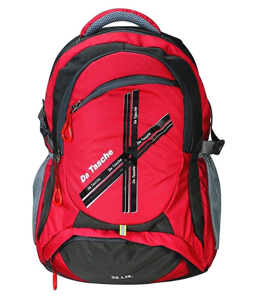     			Da Tasche Grey Polyester College Bag