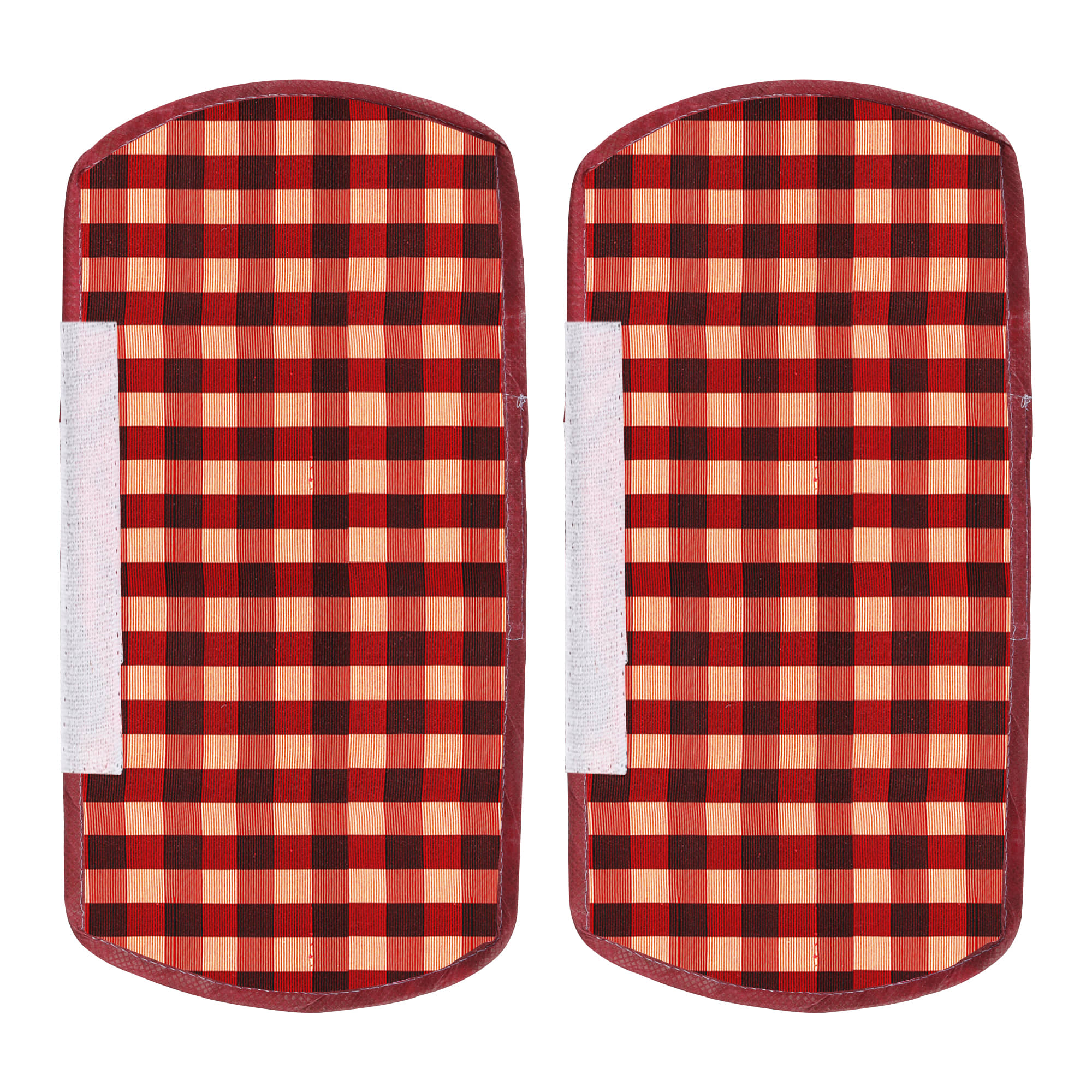E-Retailer Set of 2 Polyester Red Fridge Handle Cover