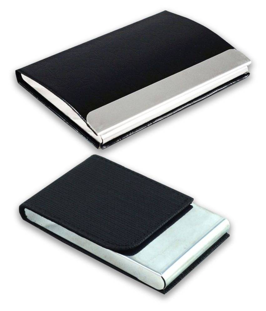 Multicolor Artificial Leather Professional Looking Debit/Credit/Business/Visiting Card Holders for Men and Women Set of 2 (upto 10 Cards Capacity) Multicolor Artificial Leather Professional Looking Debit/Credit/Business/Visiting Card Holders for Men and Women Set of 2 (upto 10 Cards Capacity)