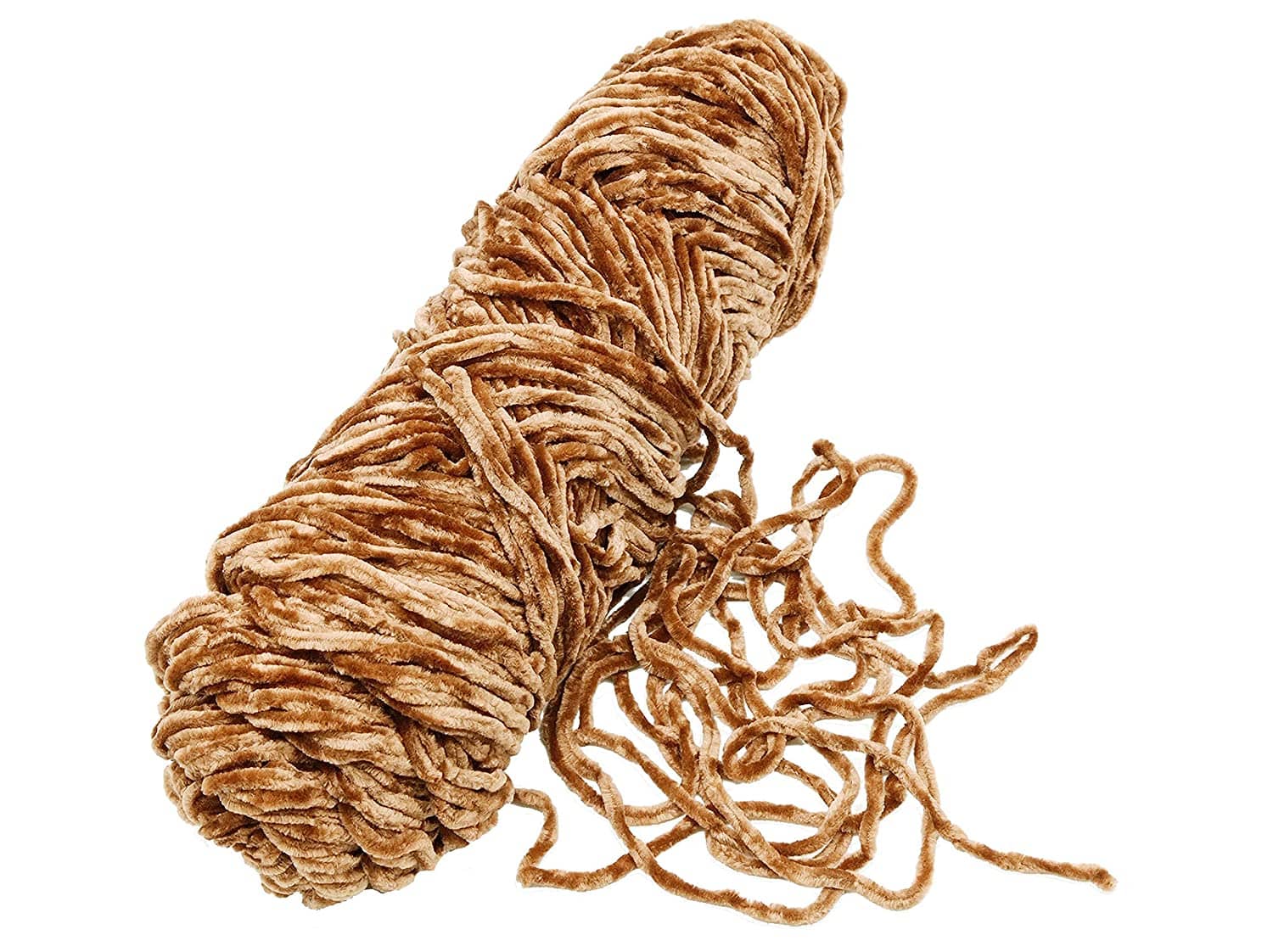 PRANSUNITA Softee Chunky Super Bulky Knitting Yarn for Hand DIY Bag Blanket Cushion Crocheting Projects 100 GMS (LIGHT BROWN) - Stationery | Buy online on ZillyBuy