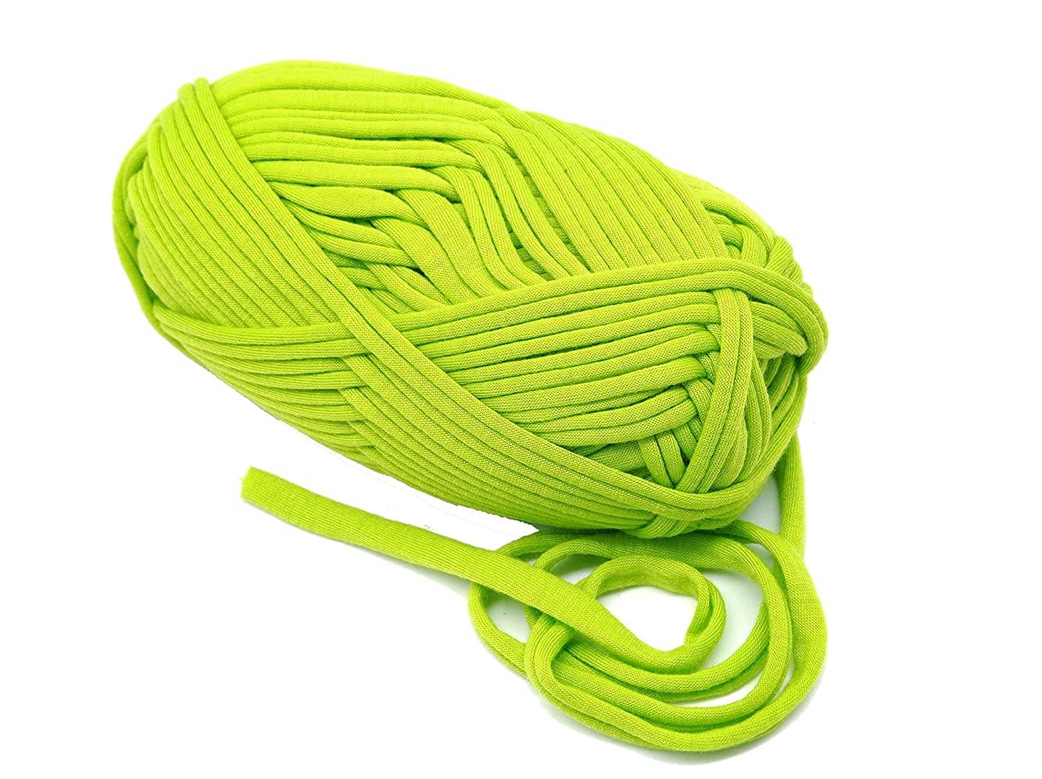 T-Shirt Yarn Carpet, Knitting Yarn for Hand DIY Bag Blanket Cushion Crocheting Projects TSH New 100 GMS (Parrot Green) T-Shirt Yarn Carpet, Knitting Yarn for Hand DIY Bag Blanket Cushion Crocheting Projects TSH New 100 GMS (Parrot Green)