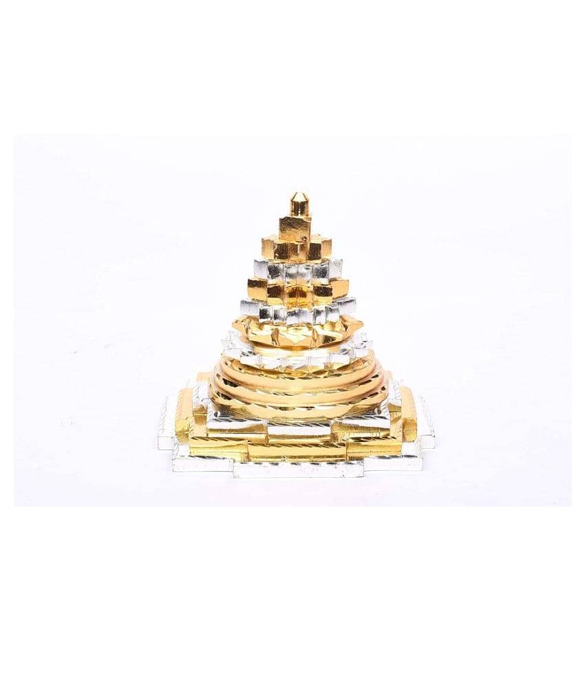     			Rudradivine Rudradivine Brass and Other Mix Metal Meru Shree Yantra Shri Laxmi Yantra Brass Yantra 3x3 inch
