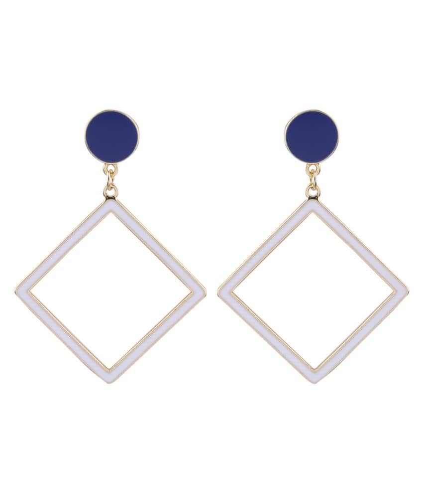 SILVER SHINE Delicate Stylish Look Drop Earring For Girl Women - Earrings | Buy online on ZillyBuy