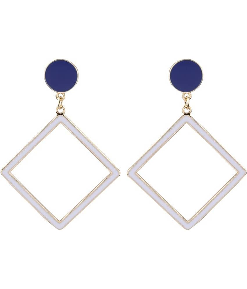 SILVER SHINE Delicate Stylish Look Drop Earring For Girl Women - Earrings | Buy online on ZillyBuy