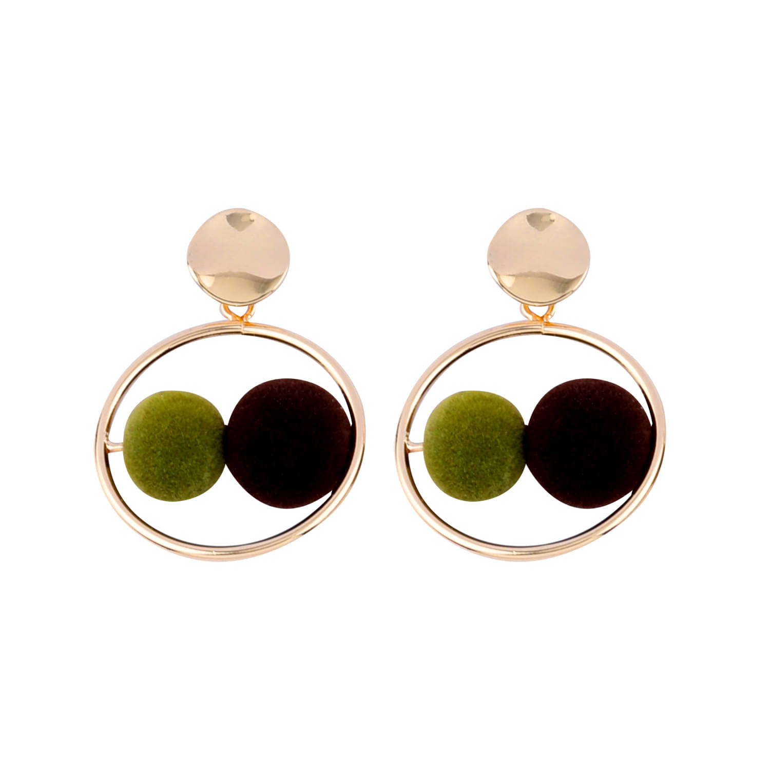     			SILVER SHINE Elegant Gold Plated Party Wear Fancy Earring For Women Girl