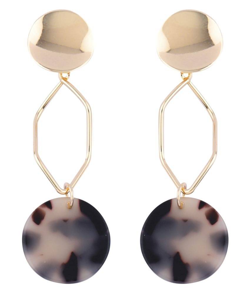     			SILVER SHINE Exclusive Gold Plated Charm Party Wear Dangle Earring For Women Girl