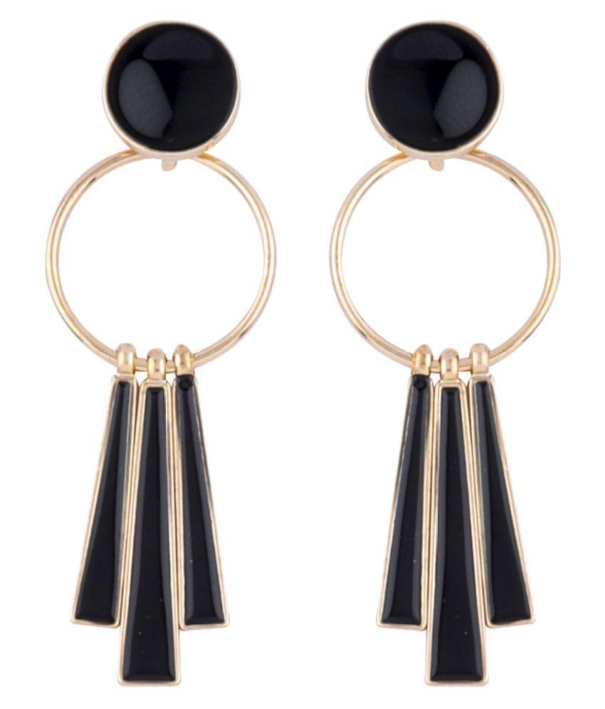     			SILVER SHINE Exclusive Gold Plated Charm Party Wear Dangle Earring For Women Girl