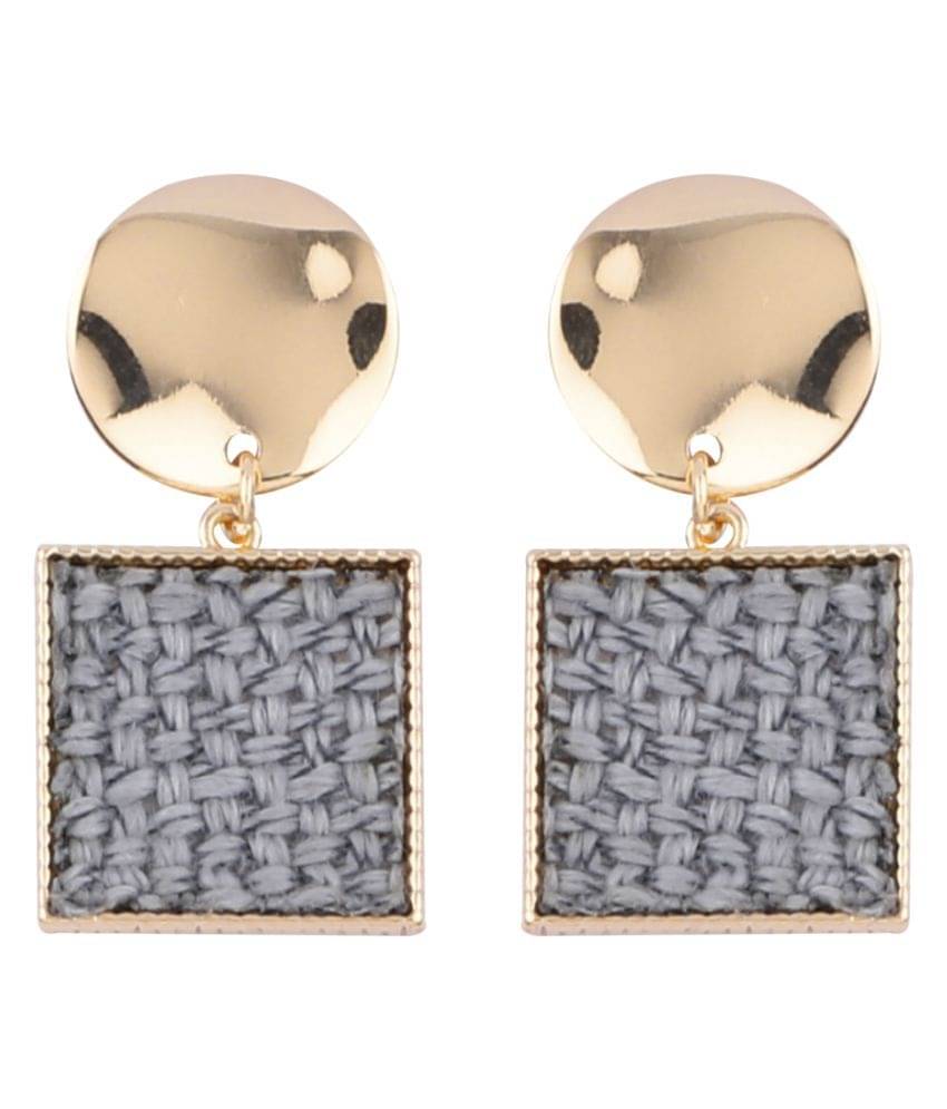     			SILVER SHINE Gold Plated Charm Designer Earring For Women Girl