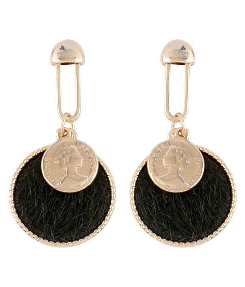     			SILVER SHINE Gold Plated Stylish Designer Dangle Earring For Women Girl