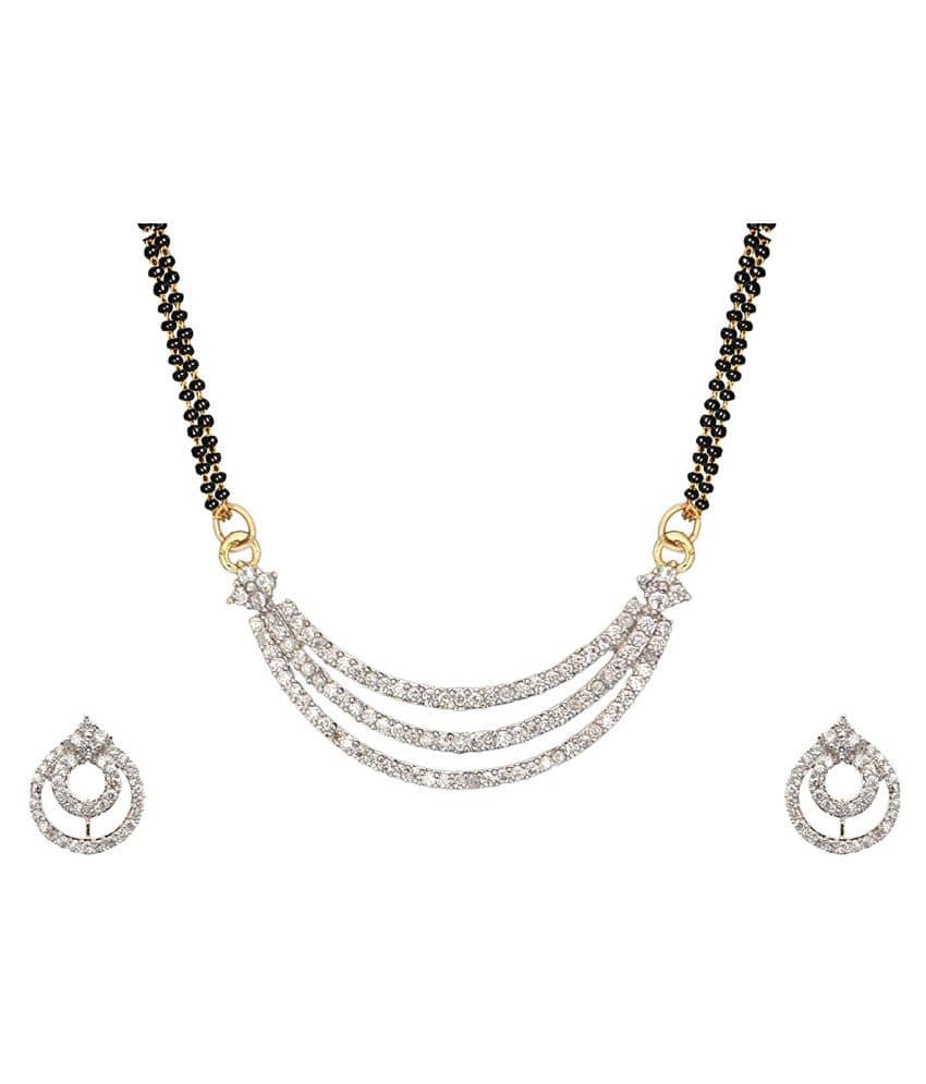Sunhari Jewels - Silver Mangalsutra Set ( Pack of 1 )