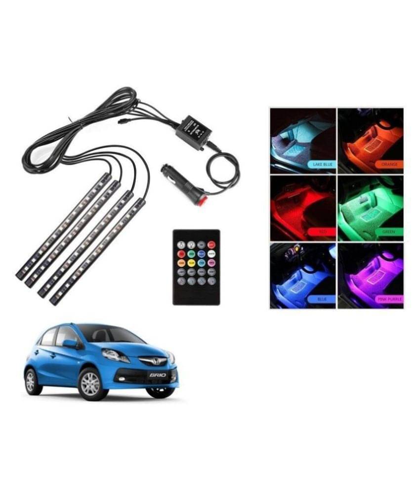 AutoRight Atmosphere Light LED Wireless Remote Music Controller Car Interior Strip Light Lamp Kit For Honda Brio AutoRight Atmosphere Light LED Wireless Remote Music Controller Car Interior Strip Light Lamp Kit For Honda Brio