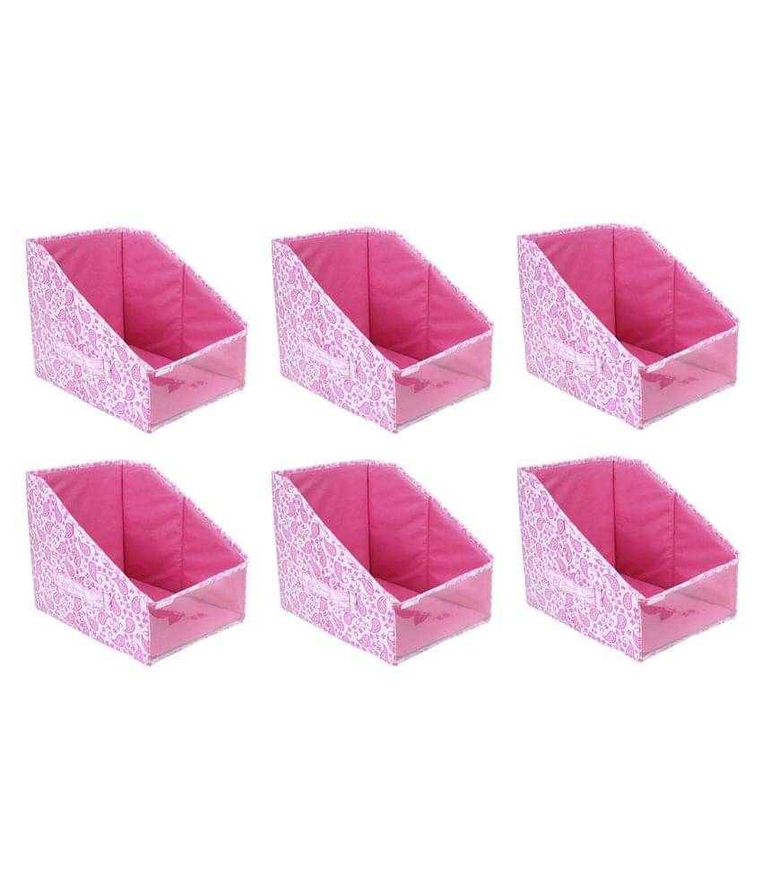     			PrettyKrafts Leggings stacker, Organiser for clothes, Leggings, T Shirts, Tops storage boxes, (Set of 6), Multi