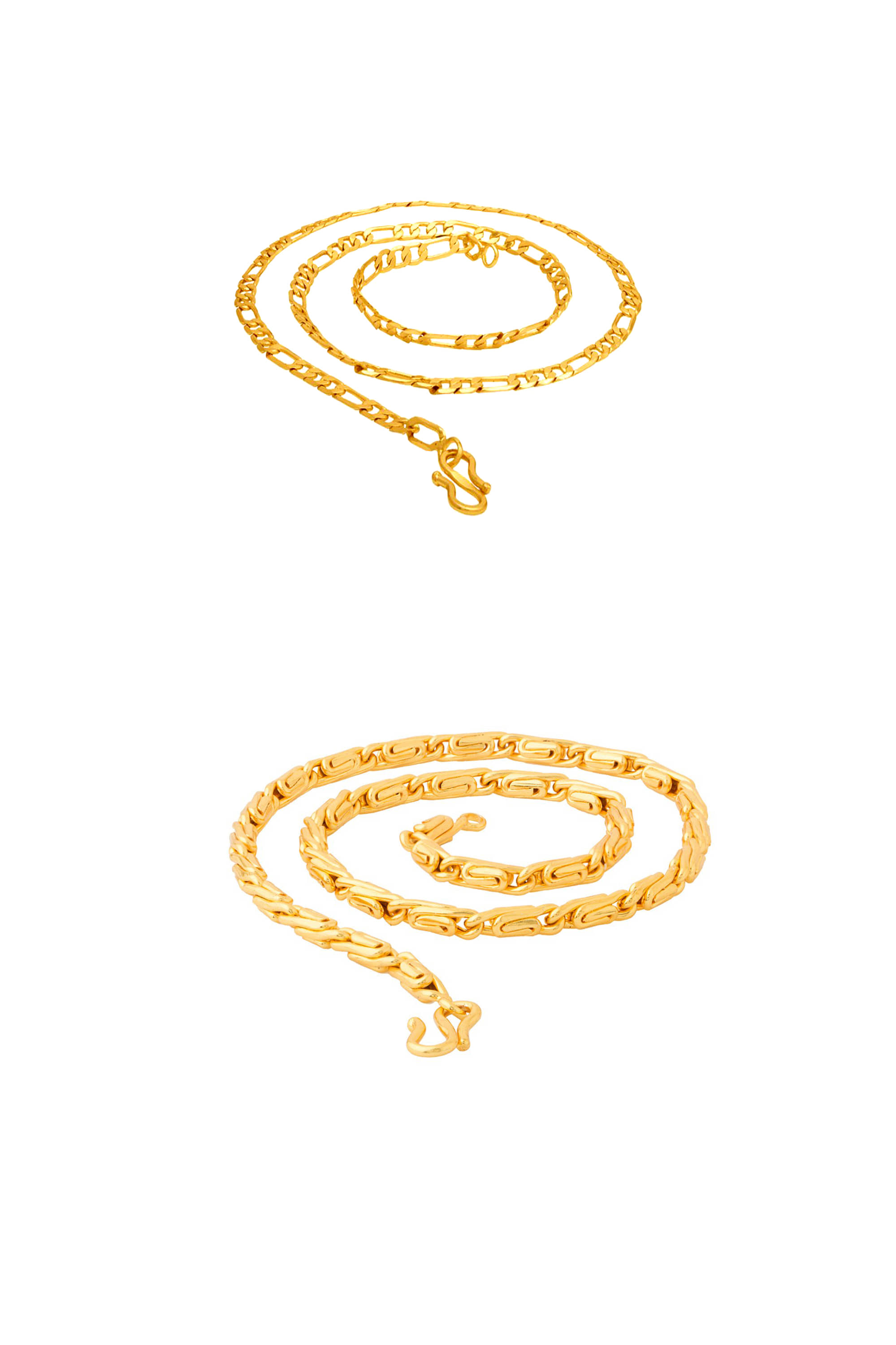 shankhraj mall Gold Plated Chains Combo ( Set of 1 )