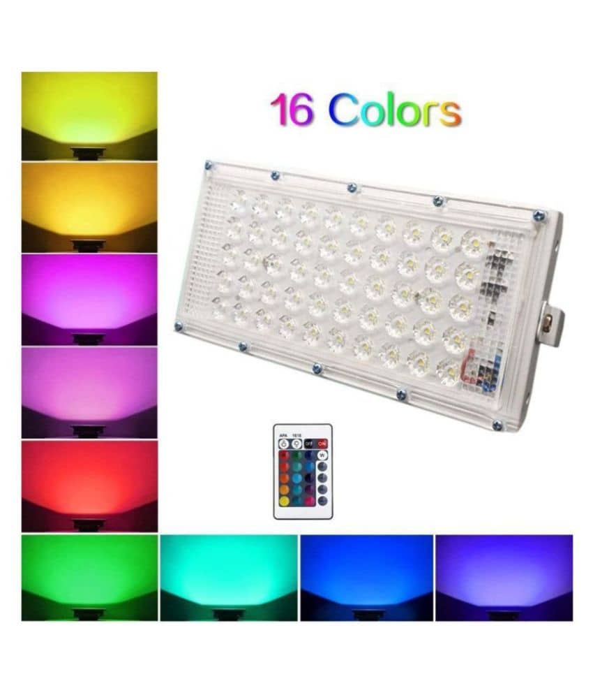 Stylopunk 50 Watts IP 65 Flood Light RGB - Pack of 1