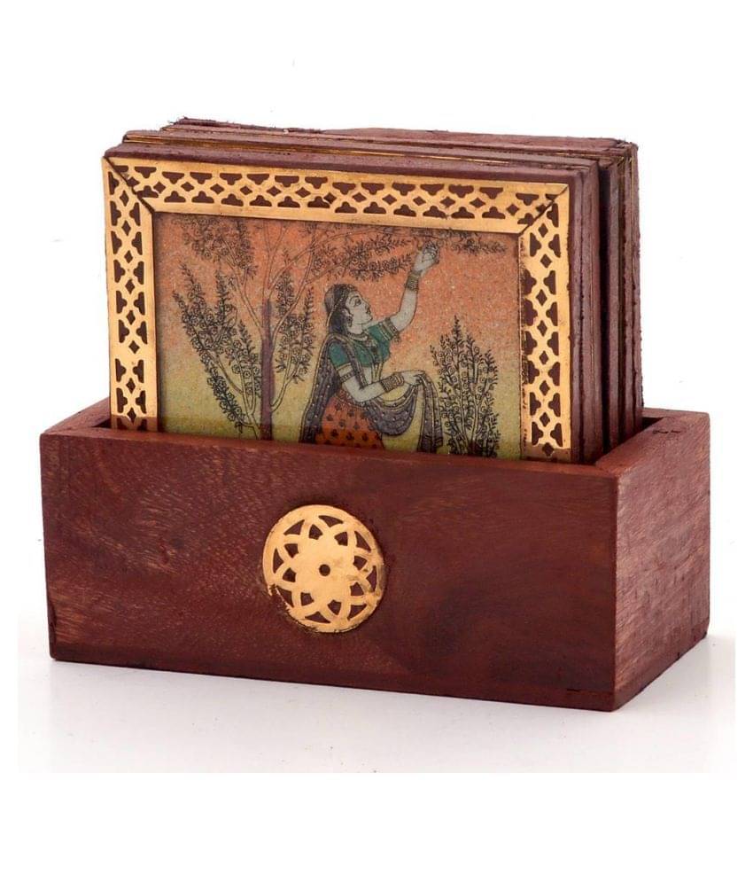     			Vivan Creation Brown Wood Handicraft Showpiece - Pack of 1
