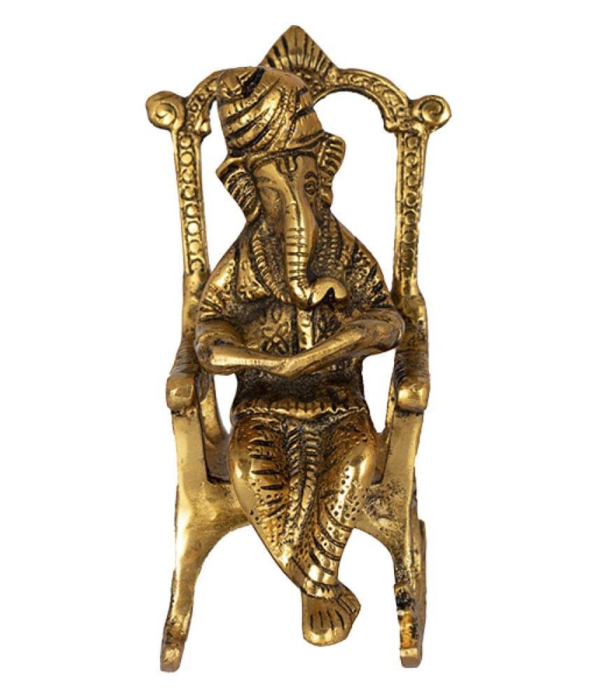 Vivan Creation Gold Metal Handicraft Showpiece - Pack of 1 Vivan Creation Gold Metal Handicraft Showpiece - Pack of 1