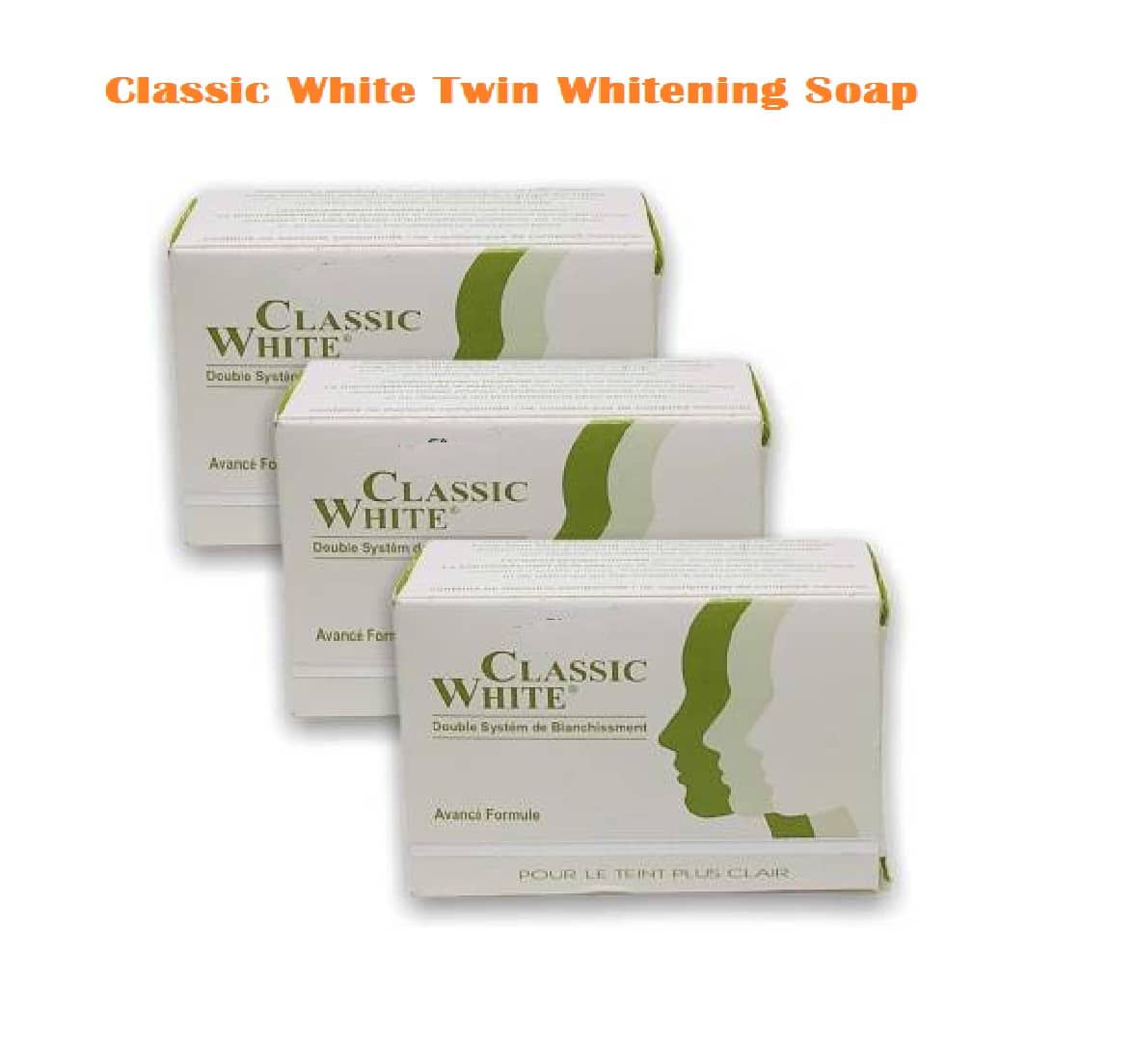 Classic White Twin Whitening Soap For Dead Skin Removal Soap 255 g Pack of 3