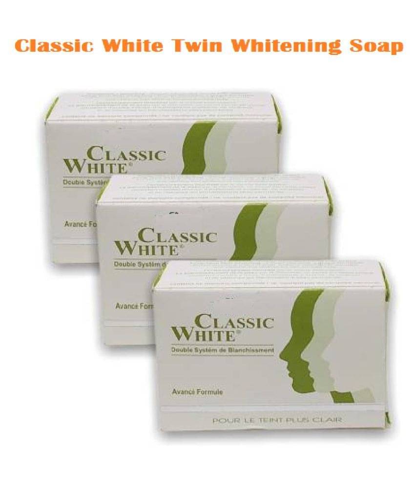 Classic White Twin Whitening Soap For Brightening & Lightening Soap 255 g Pack of 3 Classic White Twin Whitening Soap For Brightening & Lightening Soap 255 g Pack of 3
