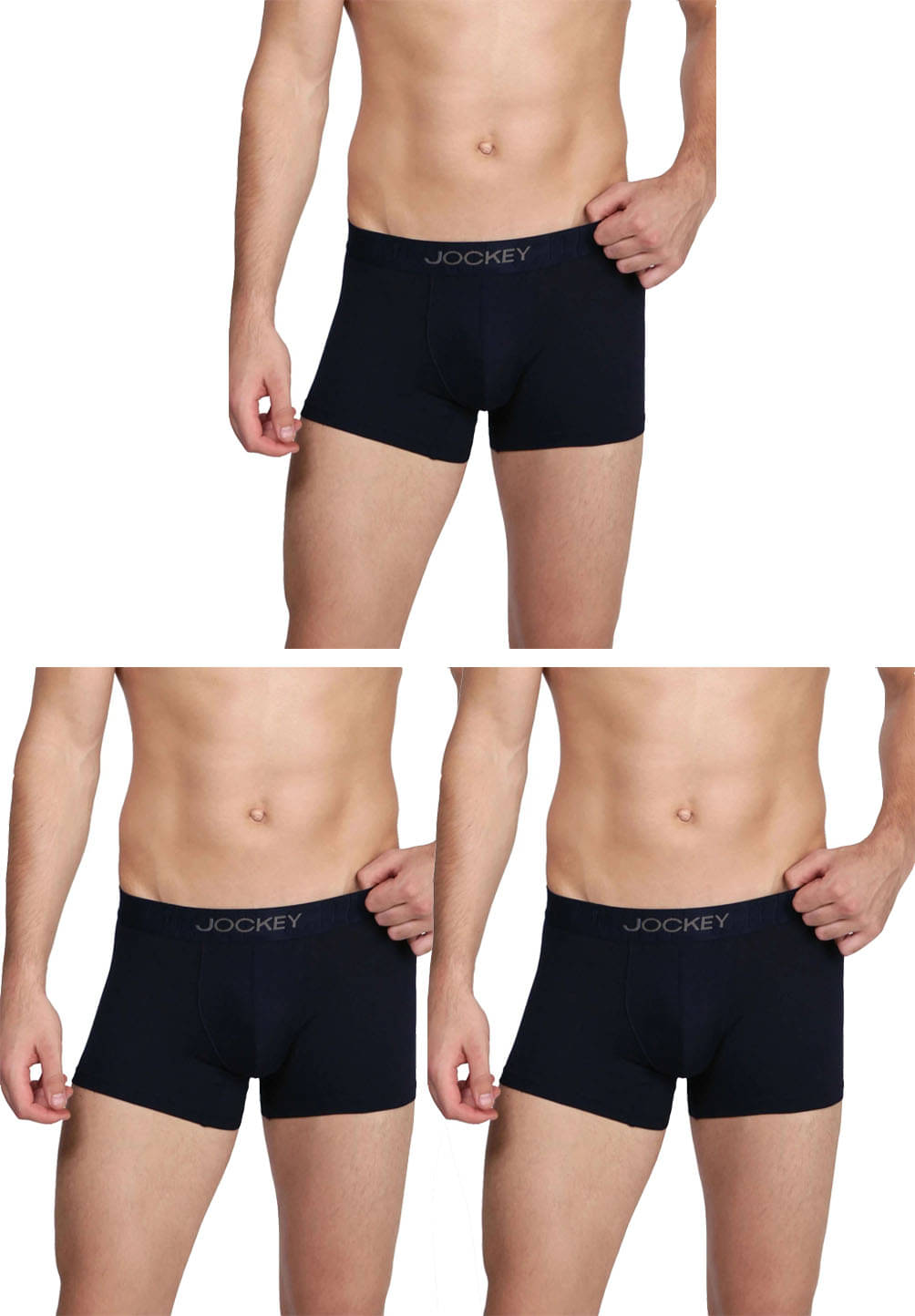 Jockey Navy Trunk Pack of 3 Jockey Navy Trunk Pack of 3
