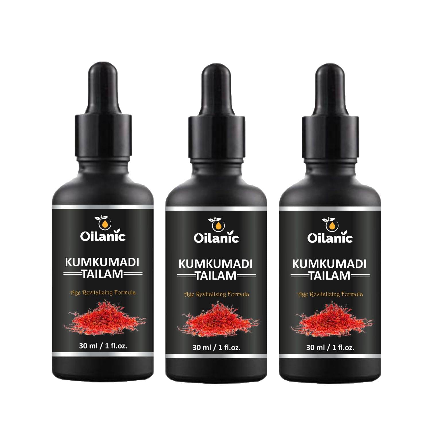 Oilanic  Kumkumadi Tailam For Glowing & Radiant Skin Face Serum 90 mL Pack of 3     			Oilanic  Kumkumadi Tailam For Glowing & Radiant Skin Face Serum 90 mL Pack of 3