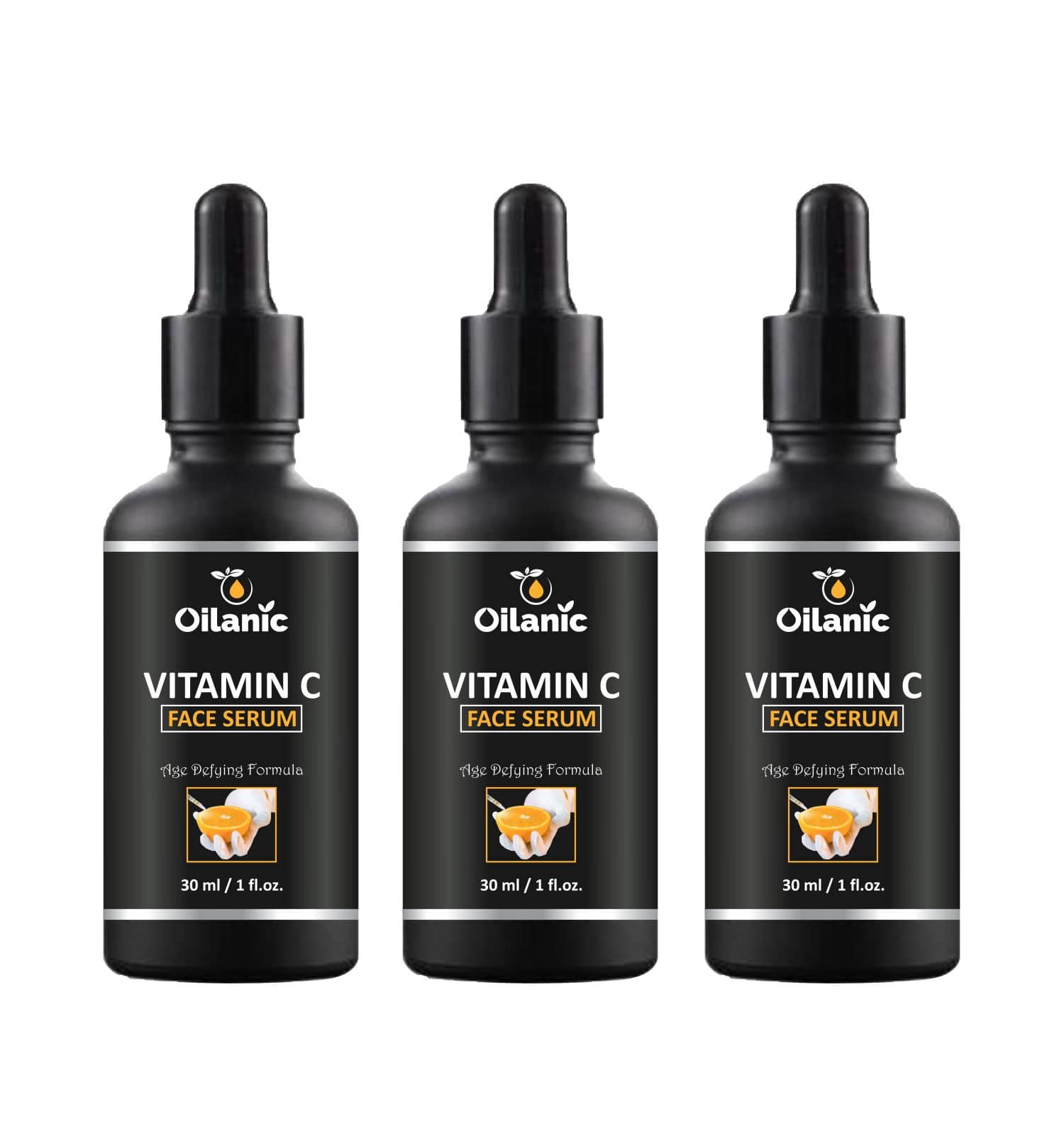 Oilanic Vitamin C Face Serum-For Lightening & Brightening Face Serum 90 mL Pack of 3
