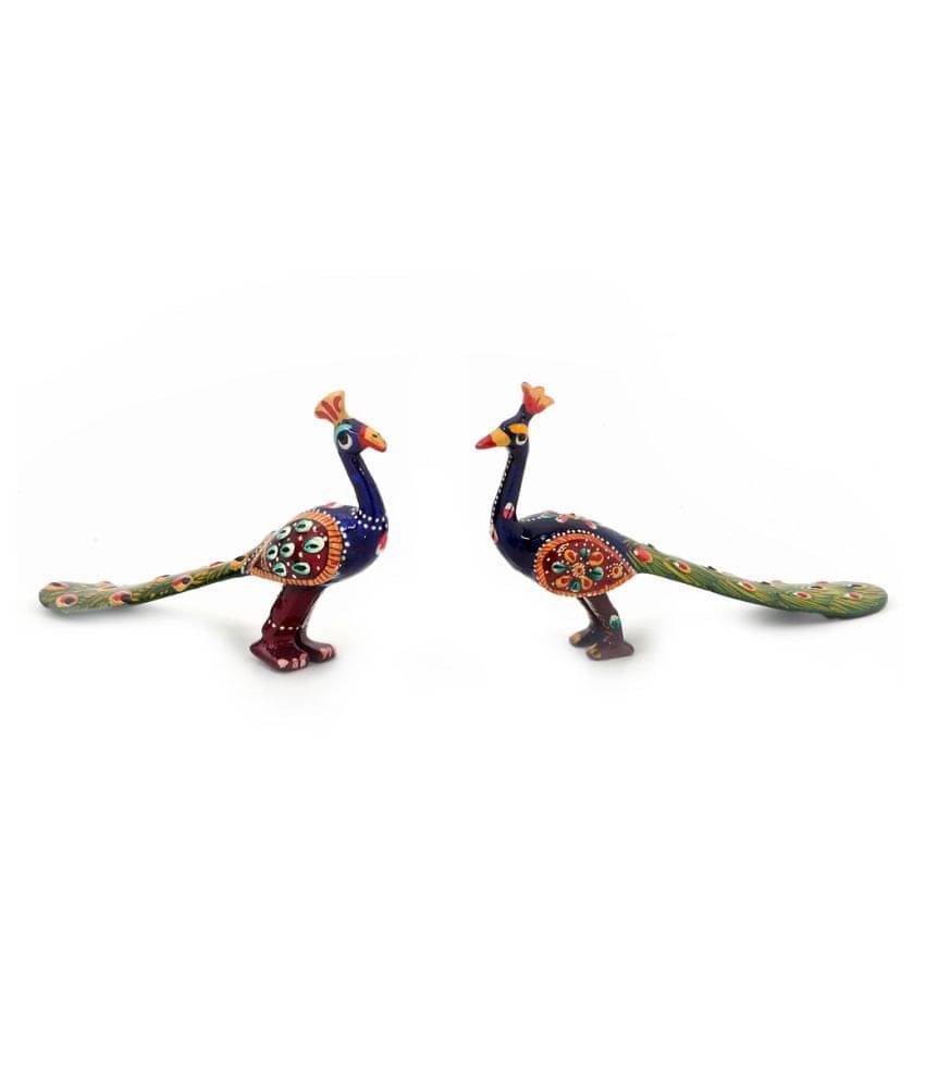Vivan Creation Multicolour Brass Handicraft Showpiece - Pack of 2 Vivan Creation Multicolour Brass Handicraft Showpiece - Pack of 2