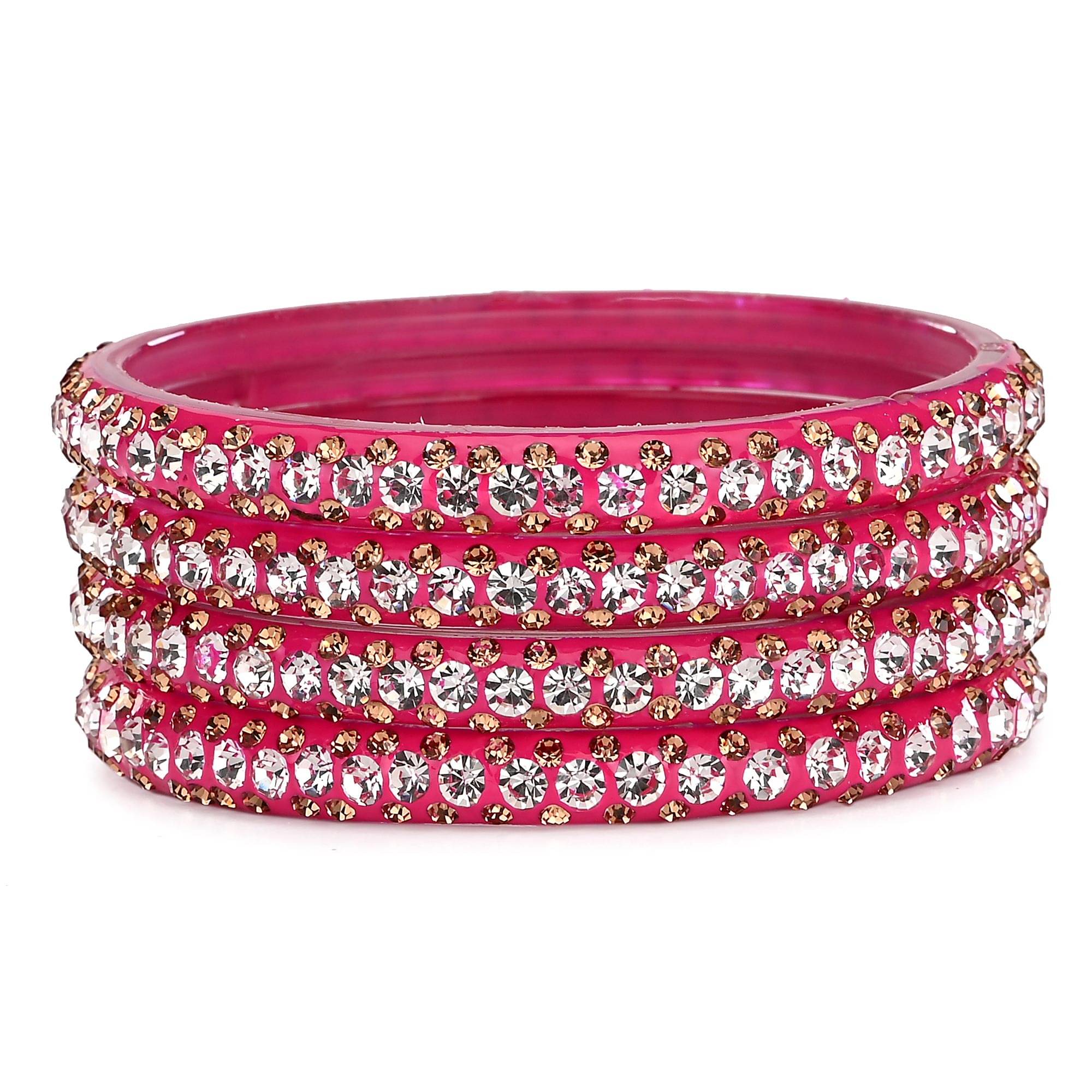 AFAST Designer Bridal Glass Bangle/ Kada Set For Party Marriage, And Function, Ornamented, Colorful -S15 AFAST Designer Bridal Glass Bangle/ Kada Set For Party Marriage, And Function, Ornamented, Colorful -S15