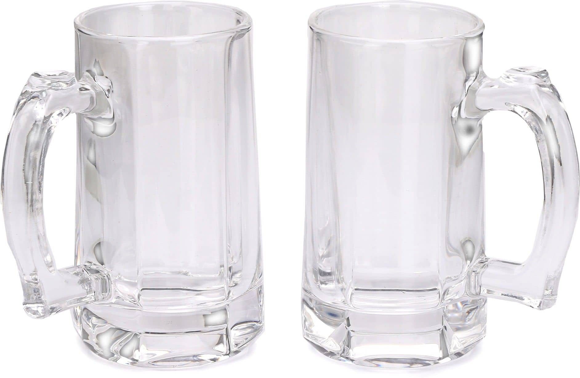 Afast Beer Mug Glasses Set,  400 ML - (Pack Of 2)