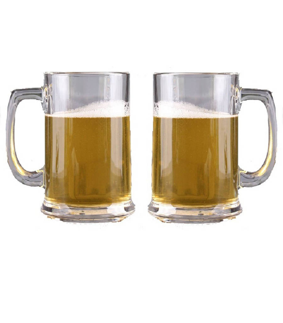     			Afast Beer Mug Glasses Set,  450 ML - (Pack Of 2)