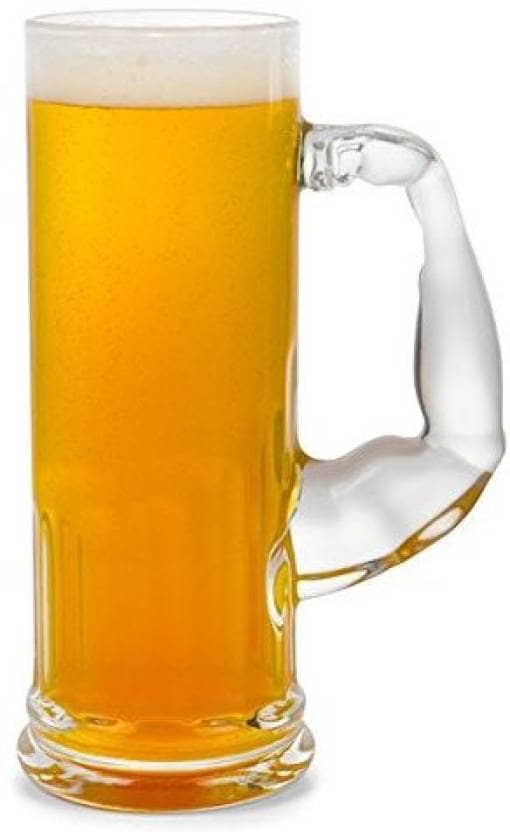 Afast Beer Mug Glass,  600 ML - (Pack Of 1)