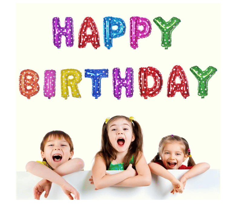     			Blooms Mall Happy Birthday Letters Foil Balloon